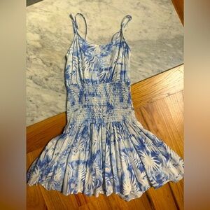 Ocean Drive Blue and White Midi Dress